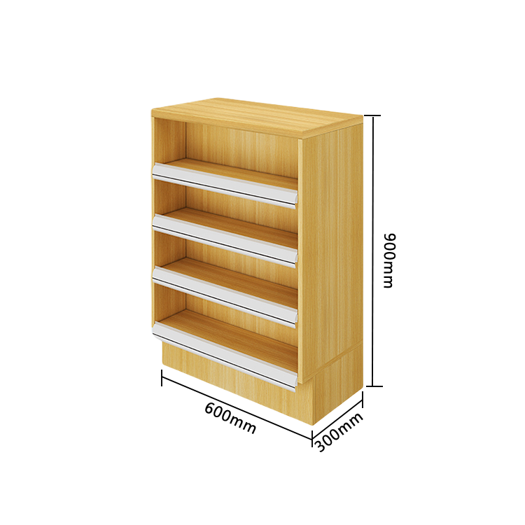 陳列棚付きカウンター レジカウンター L字型カウンター 店舗用 コンビニ 分類収納 ナチュラル カスタマイズ可能 JDQT-N042