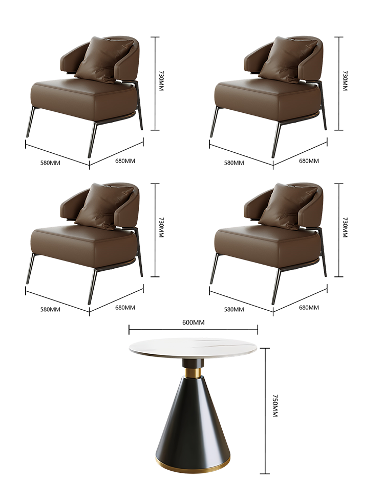 応接セット 受付ソファ 応接チェア リビング用 ローテーブル 1人掛け スチールフレーム 人間工学 おしゃれ ブラウン JDSF-N029