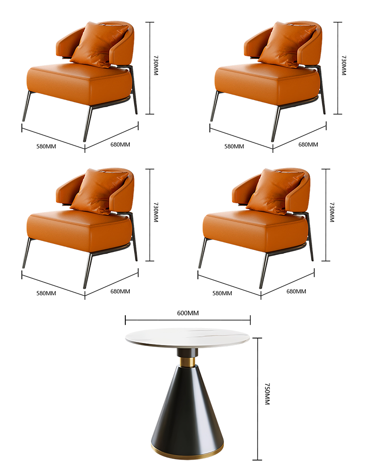 応接セット 受付ソファ 応接チェア リビング用 ローテーブル 1人掛け スチールフレーム 人間工学 おしゃれ ブラウン JDSF-N029