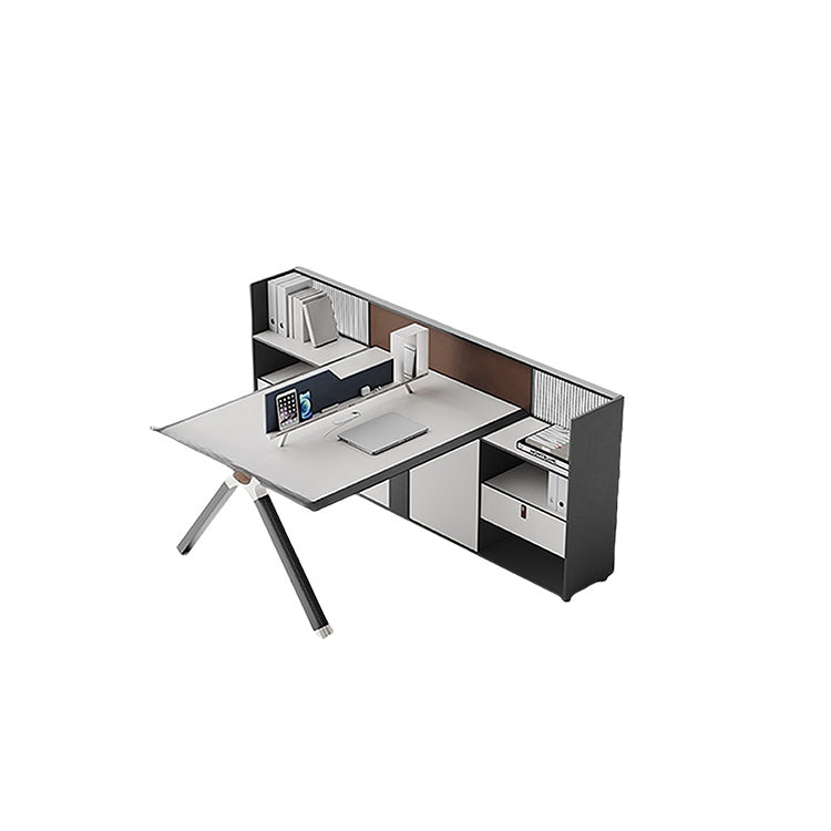 オフィスデスク ワークデスク 作業机 パソコンデスク 仕事用 作業用 事務用 丈夫な脚 ダイヤル錠 仕切りパネル YGZ-N050