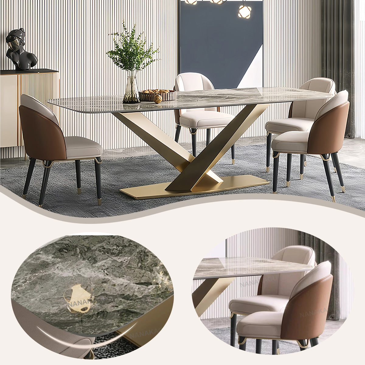 ダイニングテーブル 食卓 テーブル セラミックテーブル 金属フレーム 在宅用 食事用 リビングルーム 広い卓上スペース CZ-N002