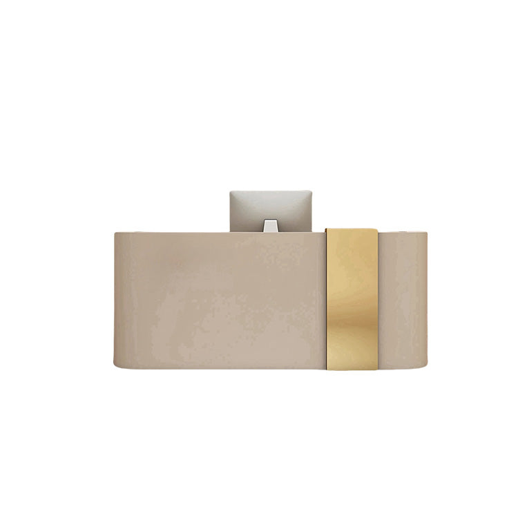 受付カウンター レジカウンター エントランス受付 サロン 扉付き収納 大容量 ベージュ カスタマイズ可能 JDQT-BODS-N016