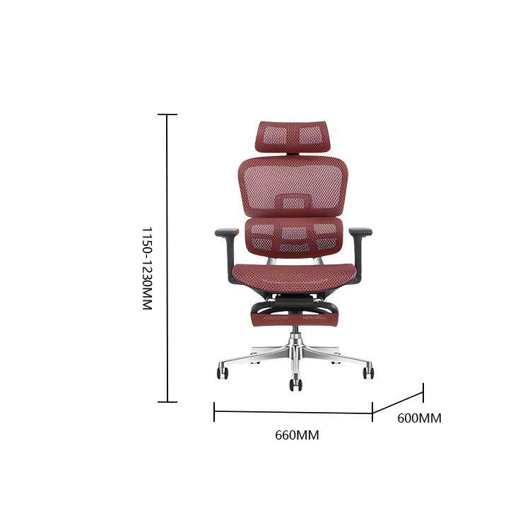 回転チェア 作業チェア オフィスチェア パソコンチェア ワークチェア 事務用 役員用 オフィス用 4Dアームレスト フィット感 フットレスト付き 通気性 機能性 高品質 ブラック カスタマイズ可能 BGY-SY-N002