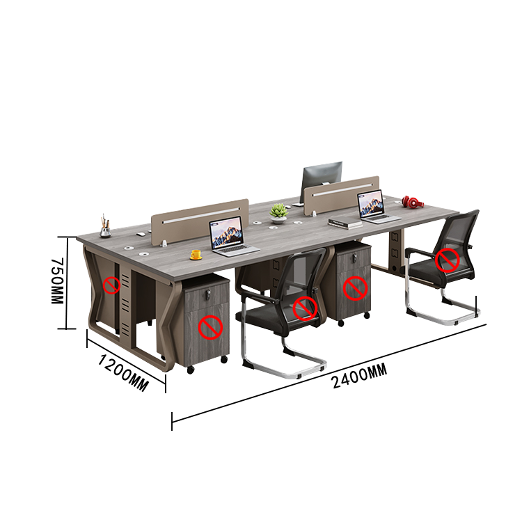 オフィスデスク 役員デスク ワークデスク ワゴン トップパネル 炭素鋼フレーム ダイヤル錠 シンプル カスタマイズ可能 YGZ-N011