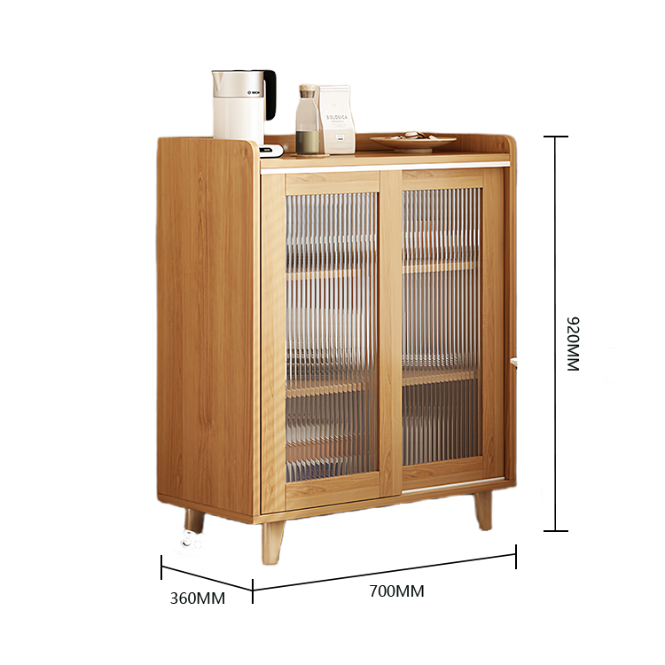 収納キャビネット リビング収納 壁面収納 キャビネット 収納棚 台所用 リビング用 ロビー 引き出し スライド式扉 丸型取っ手 丈夫な脚 R加工 分類収納 耐久性 実用 スタイリッシュ ナチュラル カスタマイズ可能 JYCWG-N003