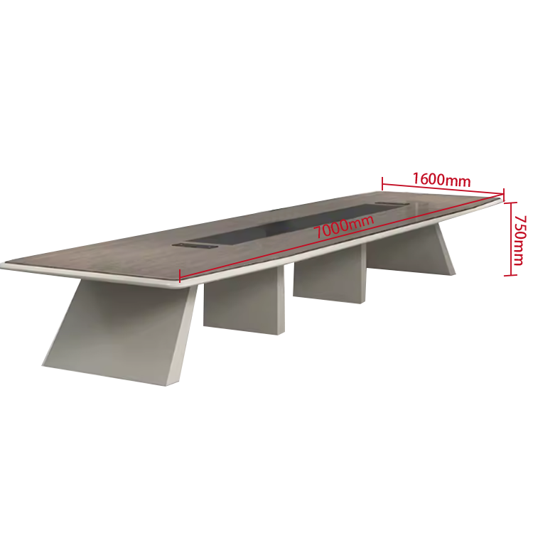 会議テーブル ミーティングテーブル 事務用 会議用 エコボード 焼付塗装 エッジ加工 R仕上げ シンプル カスタマイズ可能 HYZ-N004