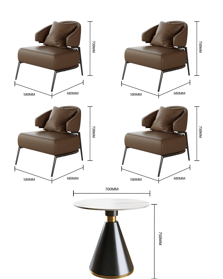 応接セット 受付ソファ 応接チェア リビング用 ローテーブル 1人掛け スチールフレーム 人間工学 おしゃれ ブラウン JDSF-N029