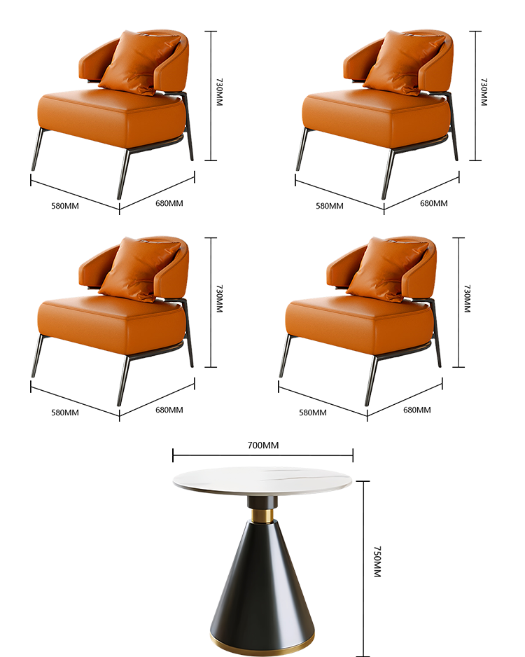 応接セット 受付ソファ 応接チェア リビング用 ローテーブル 1人掛け スチールフレーム 人間工学 おしゃれ ブラウン JDSF-N029