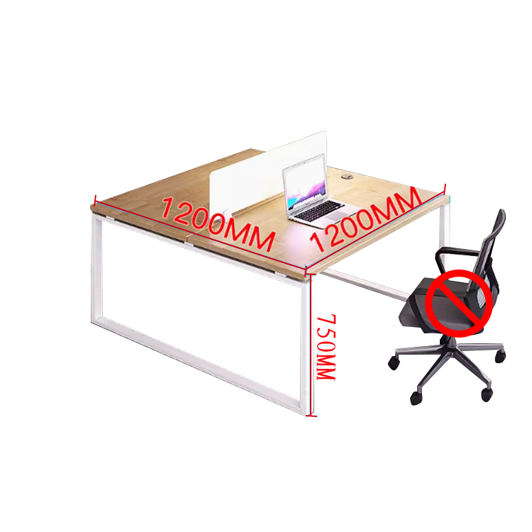 オフィスデスク 事務机 役員デスク 配線穴付き トップパネル シンプル スチールフレーム ナチュラル カスタマイズ可能 YGZ-N008