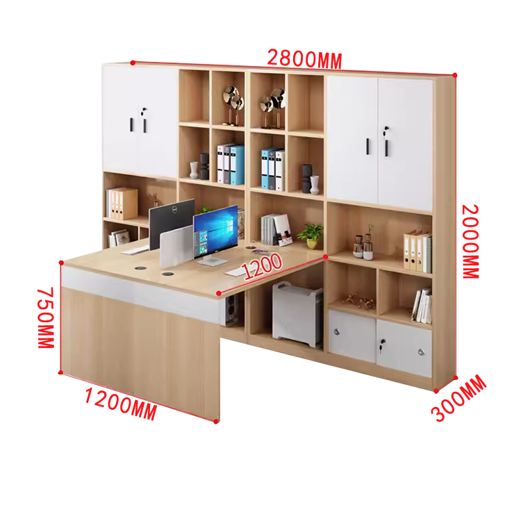 オフィスデスク 事務机 ワークデスク 役員デスク サイド収納棚 大容量収納 USBポート ウォールナット カスタマイズ可能 YGZ-N012