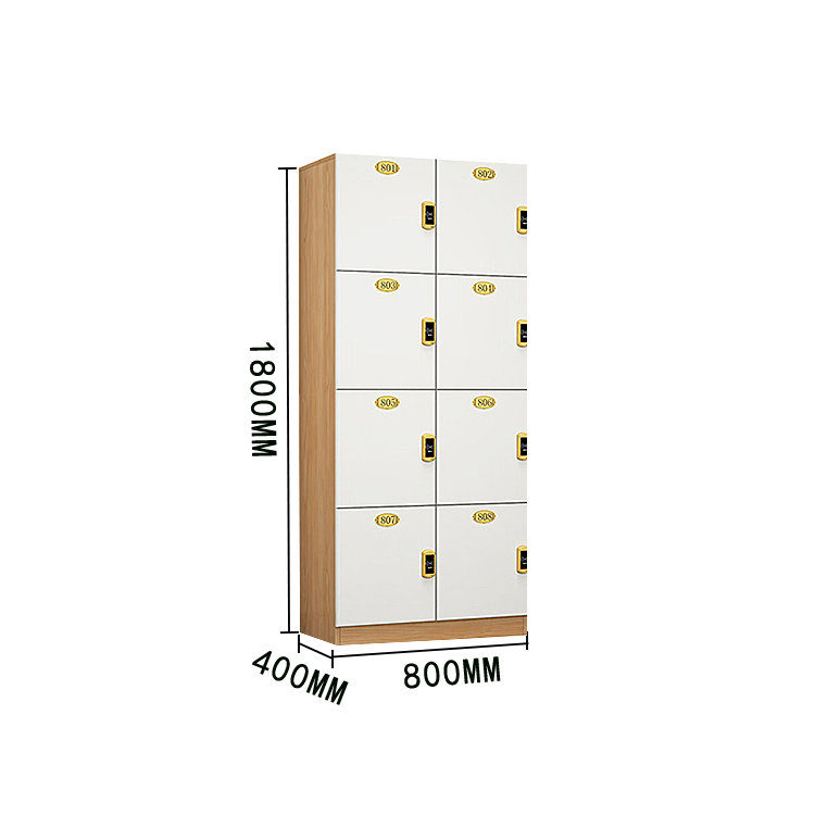 木製ロッカー 収納棚 ロッカー ジム 電子センサー式ロック 鍵付き 大容量収納 モダン ナチュラル カスタマイズ可能 BGCWG-N022