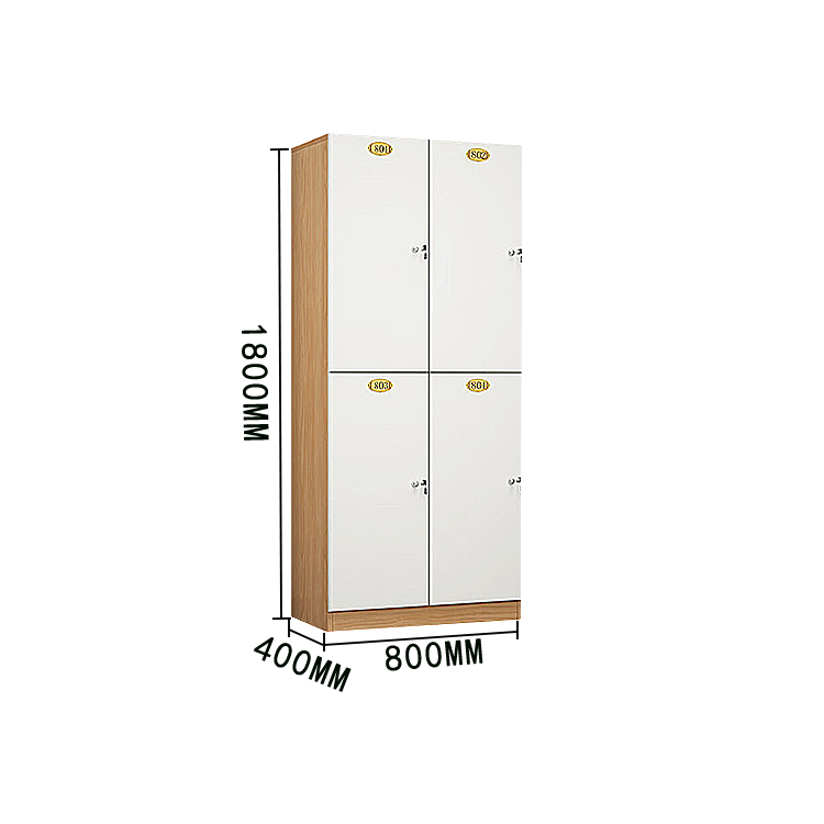 木製ロッカー 収納棚 ロッカー ジム 電子センサー式ロック 鍵付き 大容量収納 モダン ナチュラル カスタマイズ可能 BGCWG-N022