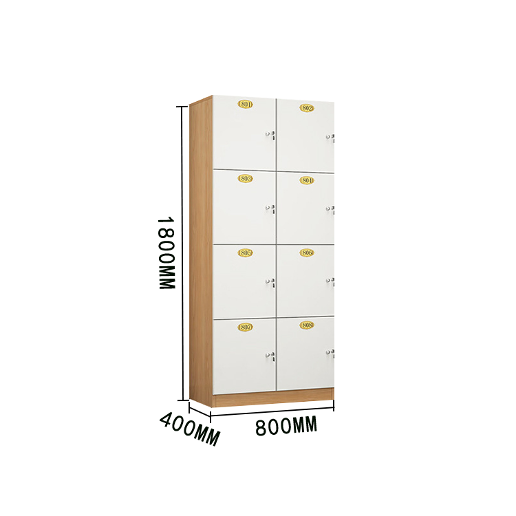 木製ロッカー 収納棚 ロッカー ジム 電子センサー式ロック 鍵付き 大容量収納 モダン ナチュラル カスタマイズ可能 BGCWG-N022