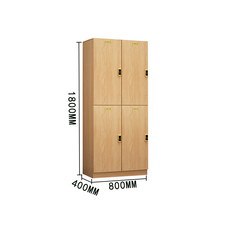 木製ロッカー 収納棚 ロッカー ジム 電子センサー式ロック 鍵付き 大容量収納 モダン ナチュラル カスタマイズ可能 BGCWG-N022