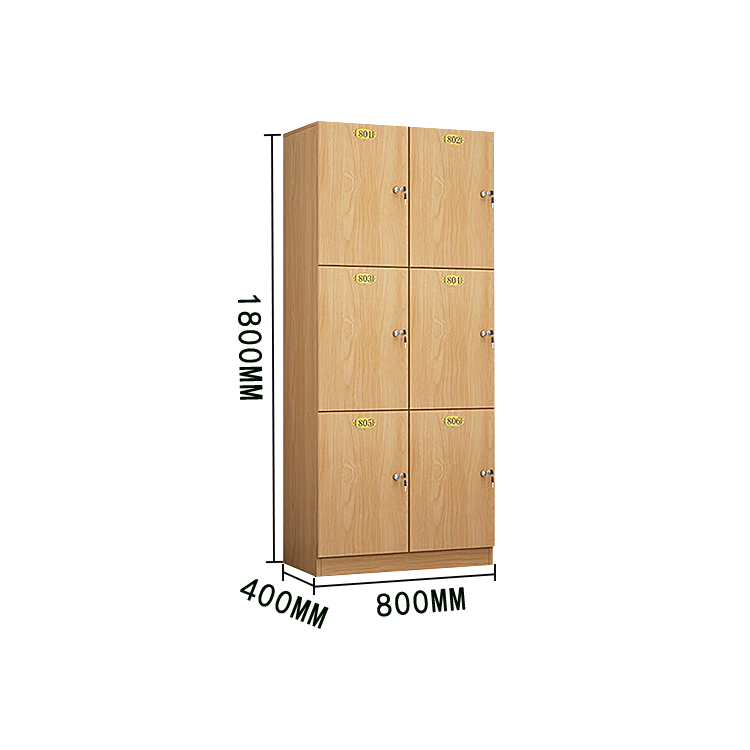 木製ロッカー 収納棚 ロッカー ジム 電子センサー式ロック 鍵付き 大容量収納 モダン ナチュラル カスタマイズ可能 BGCWG-N022