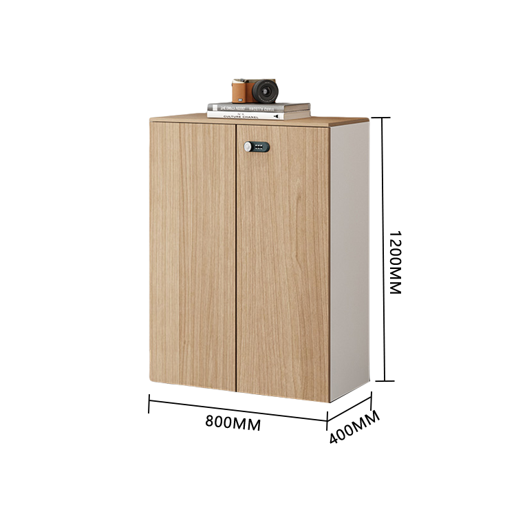 収納キャビネット 役員用キャビネット ダイヤル錠 扉付き収納 おしゃれ シンプル ウォールナット カスタマイズ可能 BGCWG-N044