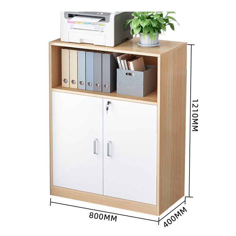 木製キャビネット リビングキャビネット 収納棚 扉付き収納 鍵付き 大容量収納 シンプル チェリー カスタマイズ可能 BGCWG-N015