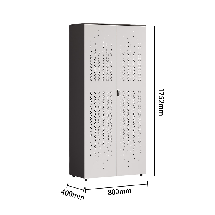 オフィスキャビネット 大容量収納 ダイヤル錠付き 冷間圧延鋼 扉収納 安定性 耐荷重性 簡素 ホワイト カスタマイズ可能 BGCWG-N058