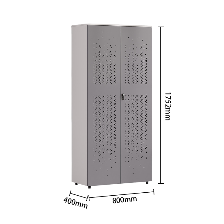 オフィスキャビネット 大容量収納 ダイヤル錠付き 冷間圧延鋼 扉収納 安定性 耐荷重性 簡素 ホワイト カスタマイズ可能 BGCWG-N058