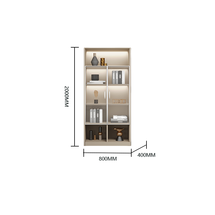 オフィスキャビネット ディスプレイラック 収納棚 オープン収納 多目的 大容量収納 厚手 カーキ カスタマイズ可能 BGCWG-N040