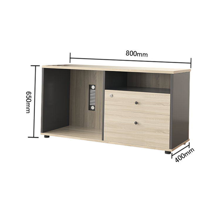 エグゼクティブデスク オフィスデスク 事務用 引き出し 配線ボックス 鍵付き シンプル ウォールナット カスタマイズ可能 LBZ-N032