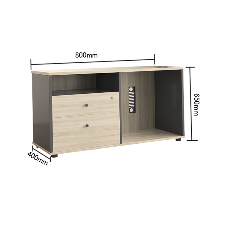 エグゼクティブデスク オフィスデスク 事務用 引き出し 配線ボックス 鍵付き シンプル ウォールナット カスタマイズ可能 LBZ-N032