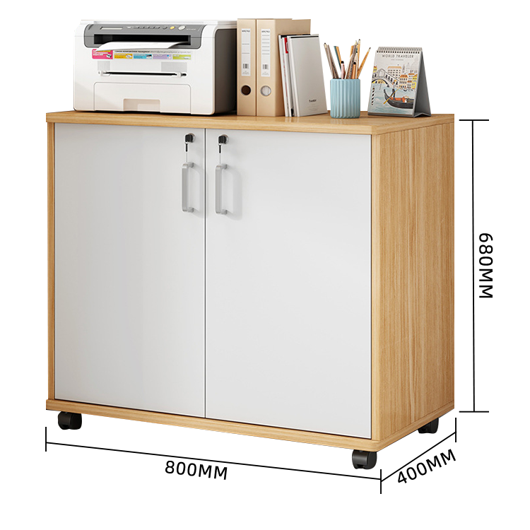 キャビネット サイドワゴン 大容量収納 錠付き キャスター 引き出し 省スペース シンプル ホワイト カスタマイズ可能 BGCWG-N021