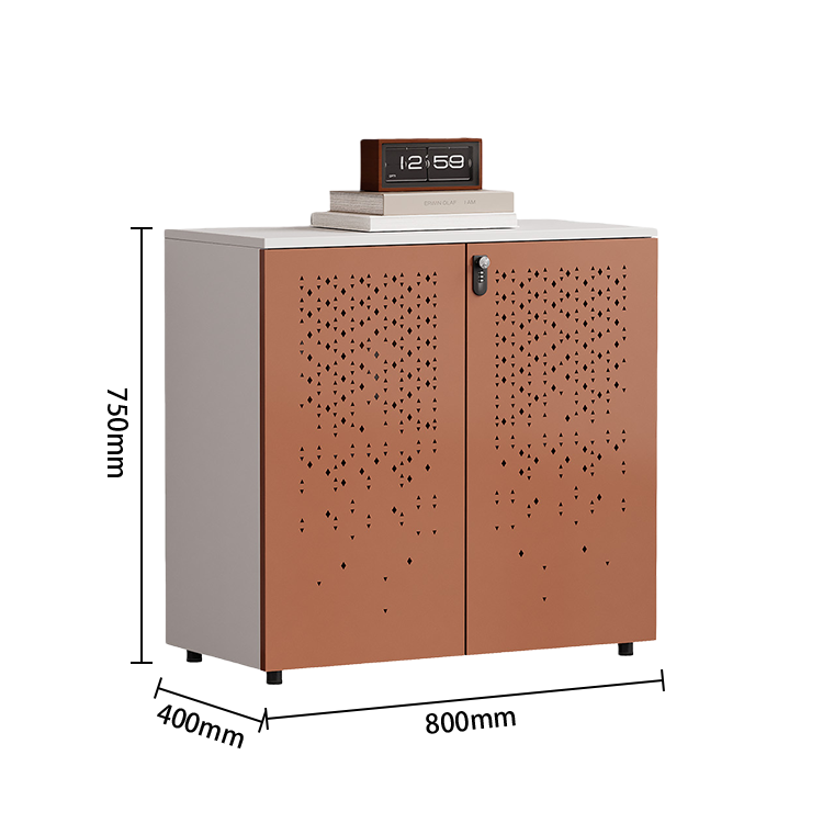 オフィスキャビネット 大容量収納 ダイヤル錠付き 冷間圧延鋼 扉収納 安定性 耐荷重性 簡素 ホワイト カスタマイズ可能 BGCWG-N058