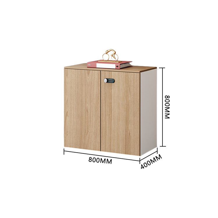 収納キャビネット 役員用キャビネット ダイヤル錠 扉付き収納 おしゃれ シンプル ウォールナット カスタマイズ可能 BGCWG-N044