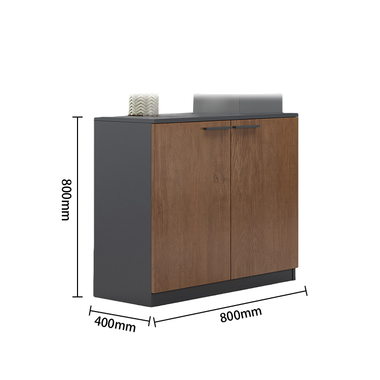 オフィスキャビネット オフィス収納 収納家具 オフィス用 大容量収納 収納庫 ウォールナット グレー カスタマイズ可能 BGCWG-N070