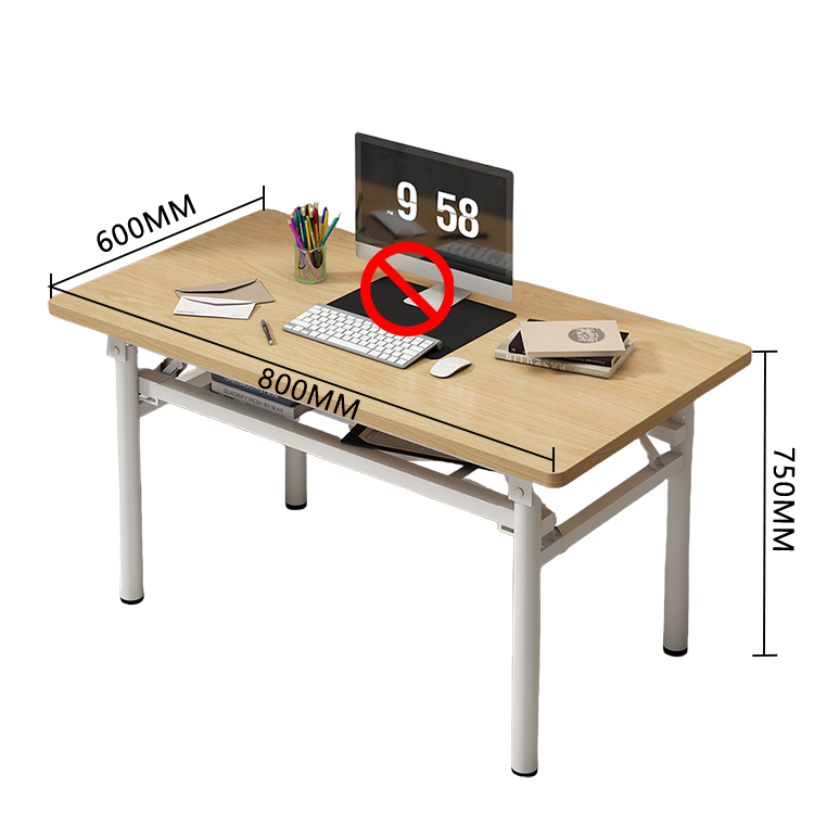 パソコンデスク デスク 学習デスク 研修用デスク 子供用 作業用 折りたたみ アジャスター 使い勝手 簡素 ホワイト XXZ-N001
