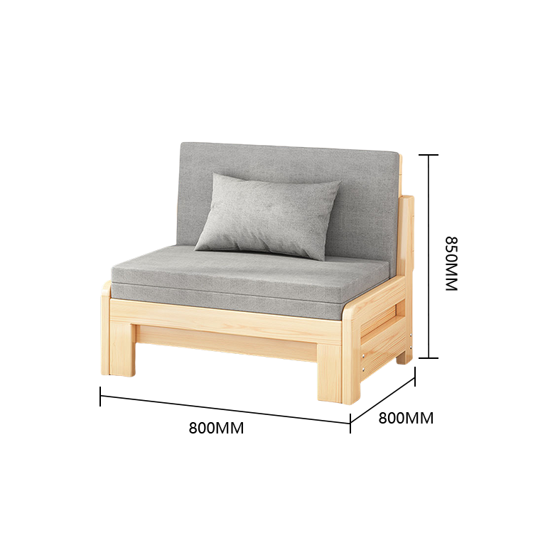 ソファベッド カウチソファ 伸長式ベッド 寝室用 省スペース 折り畳み式 コンパクト シンプル ブルー カスタマイズ可能 JYSF-N013