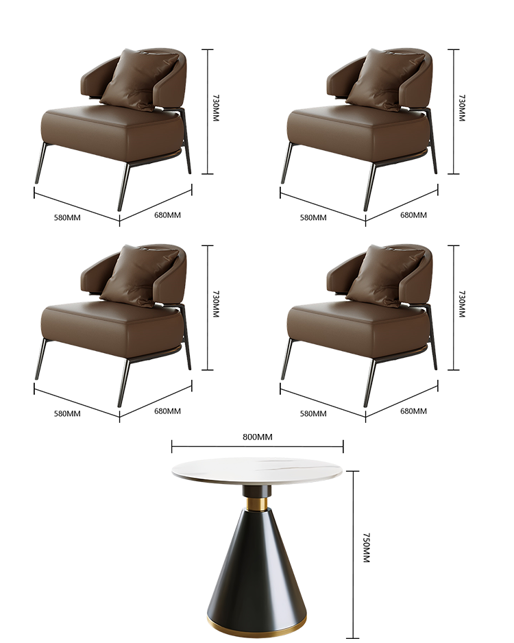 応接セット 受付ソファ 応接チェア リビング用 ローテーブル 1人掛け スチールフレーム 人間工学 おしゃれ ブラウン JDSF-N029