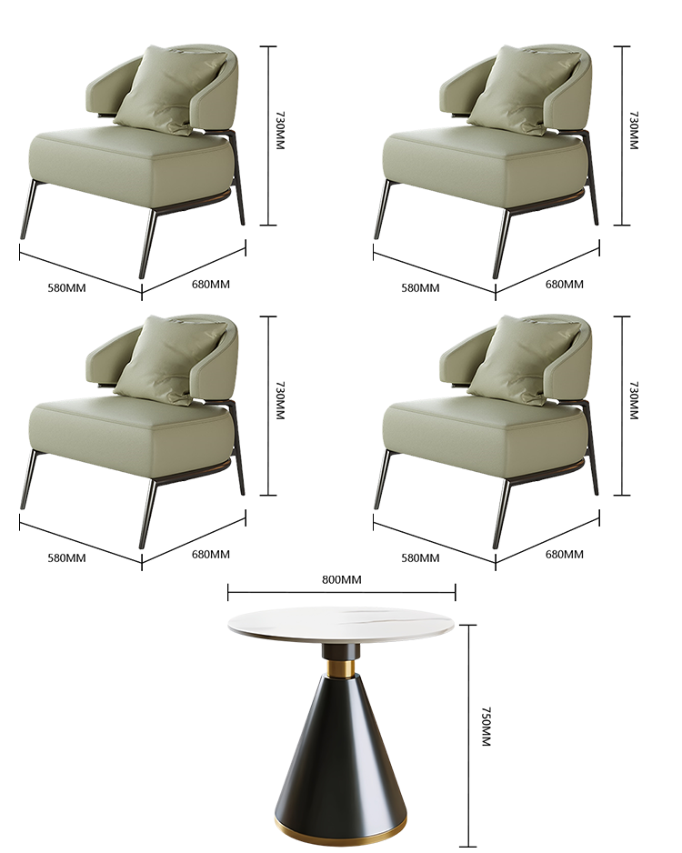 応接セット 受付ソファ 応接チェア リビング用 ローテーブル 1人掛け スチールフレーム 人間工学 おしゃれ ブラウン JDSF-N029