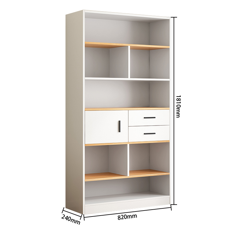 本棚 収納ラック 書斎 大容量収納 引き出し 多段 落ち着き シンプル ダークウォールナット カスタマイズ可能 BGCWG-N047