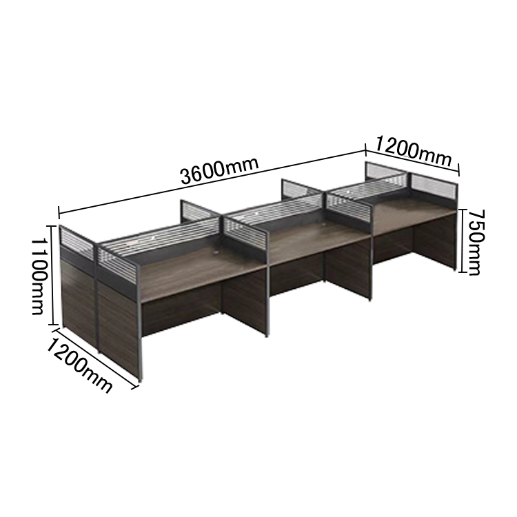 オフィスデスク 事務机 デスク パーテーション 配線穴付き サイドワゴン 機能的 シンプル オーク カスタマイズ可能 YGZ-N003