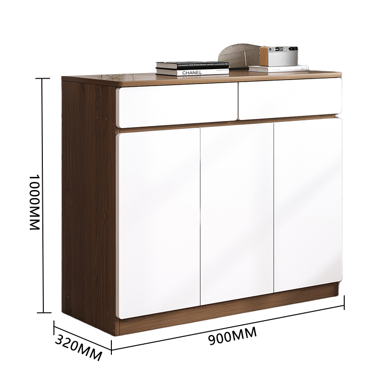 収納キャビネット 下駄箱 壁面収納 キャビネット 玄関用 リビング用 分類収納 扉付き収納 ナチュラル JYCWG-N008