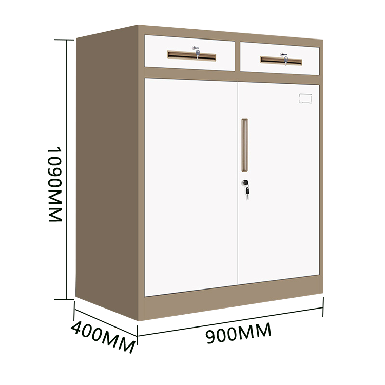 キャビネット スチールキャビネット 分類収納 大容量収納 鍵付き 引き戸 可動棚板 ガラス ホワイト カスタマイズ可能 BGCWG-N026