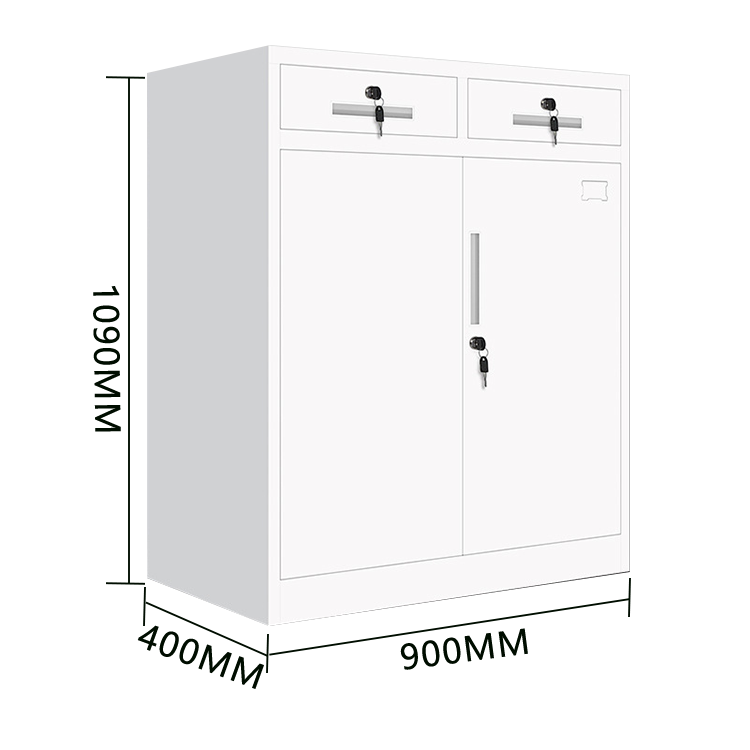 キャビネット スチールキャビネット 分類収納 大容量収納 鍵付き 引き戸 可動棚板 ガラス ホワイト カスタマイズ可能 BGCWG-N026