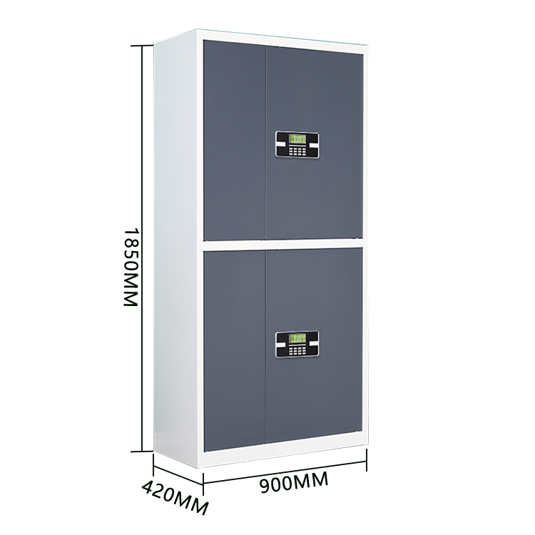 スチール製キャビネット 金庫 ロッカー 暗証番号式鍵 大容量収納 警報システム 可動板棚 安全 カスタマイズ可能 BGCWG-N024