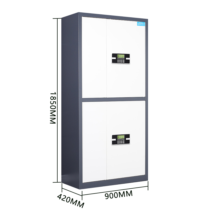 スチール製キャビネット 金庫 ロッカー 暗証番号式鍵 大容量収納 警報システム 可動板棚 安全 カスタマイズ可能 BGCWG-N024