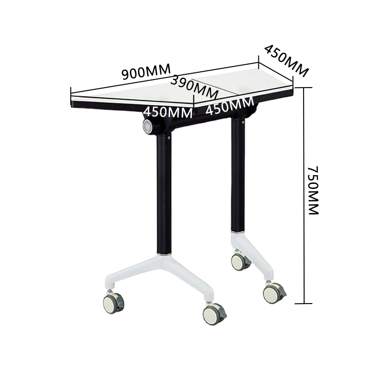 会議テーブル ミーティングテーブル テーブル キャスター 折りたたみ 省スペース シンプル ホワイト カスタマイズ可能 HYZ-N045