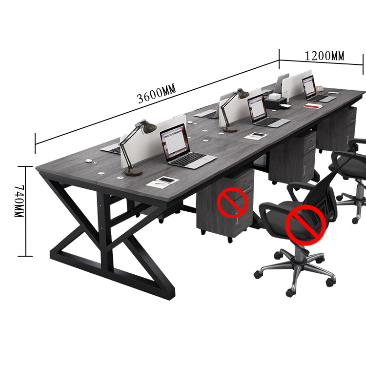 オフィスデスク ワークデスク 役員デスク 配線穴 サイドワゴン スチールフレーム シンプル グレーオーク カスタマイズ可能 YGZ-N007