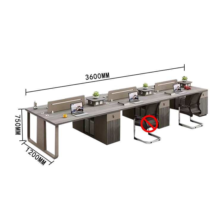 オフィスデスク 役員デスク ワークデスク ワゴン トップパネル 炭素鋼フレーム ダイヤル錠 シンプル カスタマイズ可能 YGZ-N011