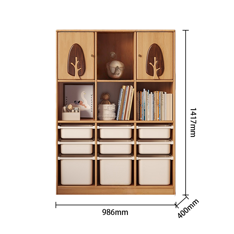 収納キャビネット ロッカー キャビネット ラック 木製棚 耐荷重性 巾木よけ 大容量収納 組立必要 JYCWG-N029