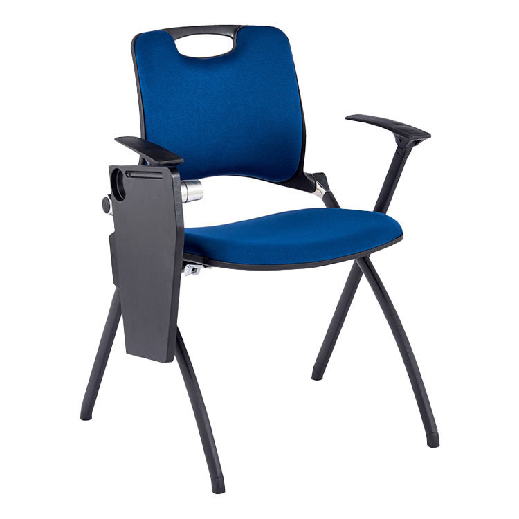 折りたたみチェア 会議椅子 研修会 会議用 スチールフレーム キャスター メモ台 省スペース オレンジ カスタマイズ可能 BGY-N006