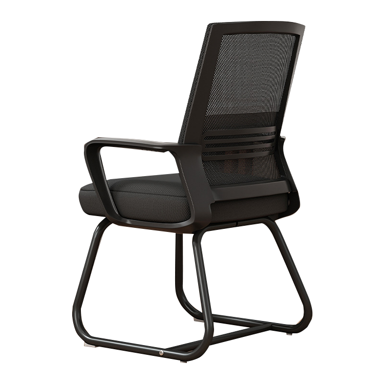 オフィスチェア パソコンチェア ループチェア アームレスト メッシュ生地 安定性 おしゃれ ホワイト カスタマイズ可能 BGY-N015