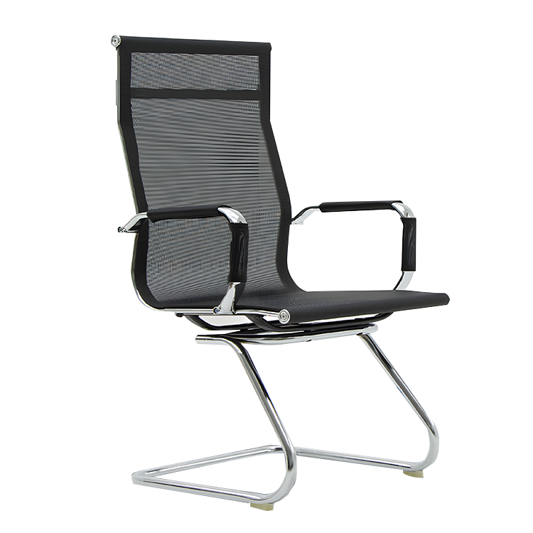 事務椅子 オフィスチェア ハイバックチェア アームレスト キャンチレバー脚 人間工学 メッシュ ブラック カスタマイズ可能 BGY-N018