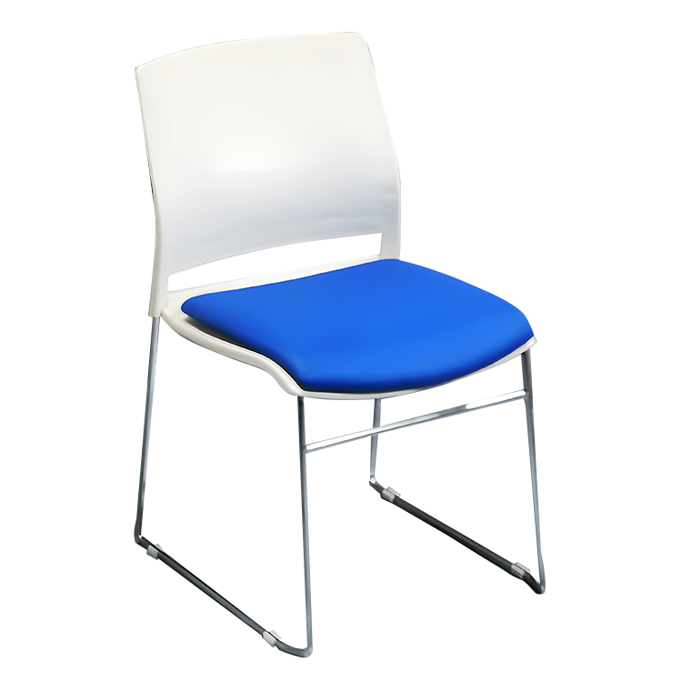 事務椅子 デスクチェア ミーティングチェア 会議用 研修会 重ねて収納可能 省スペース メッシュ生地 おしゃれ ホワイト BGY-N026