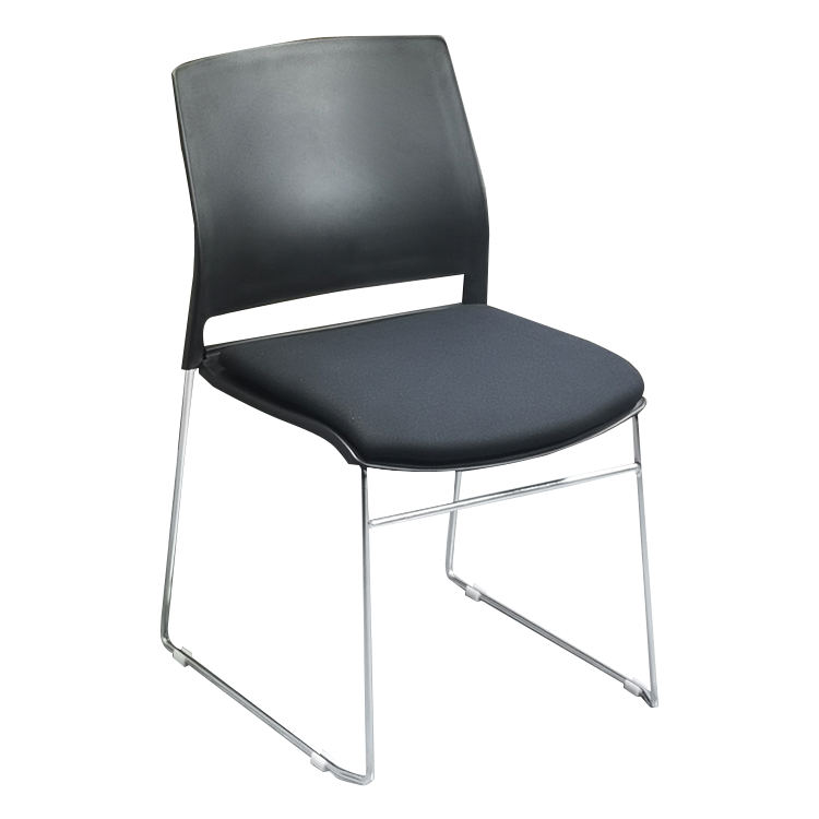 事務椅子 デスクチェア ミーティングチェア 会議用 研修会 重ねて収納可能 省スペース メッシュ生地 おしゃれ ホワイト BGY-N026